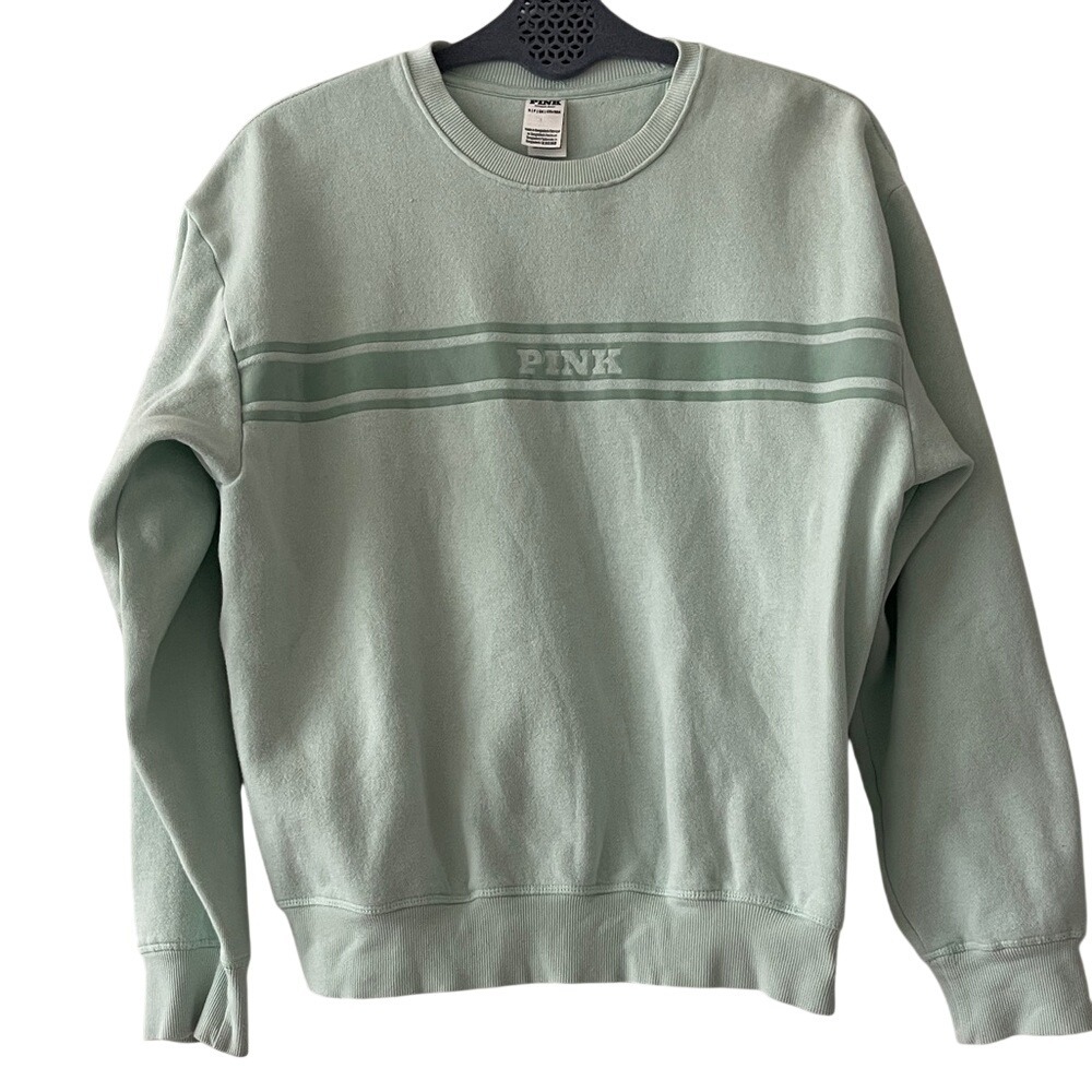 PINK Victoria's Secret Mint Green Crewneck Sweatshirt‎ Small